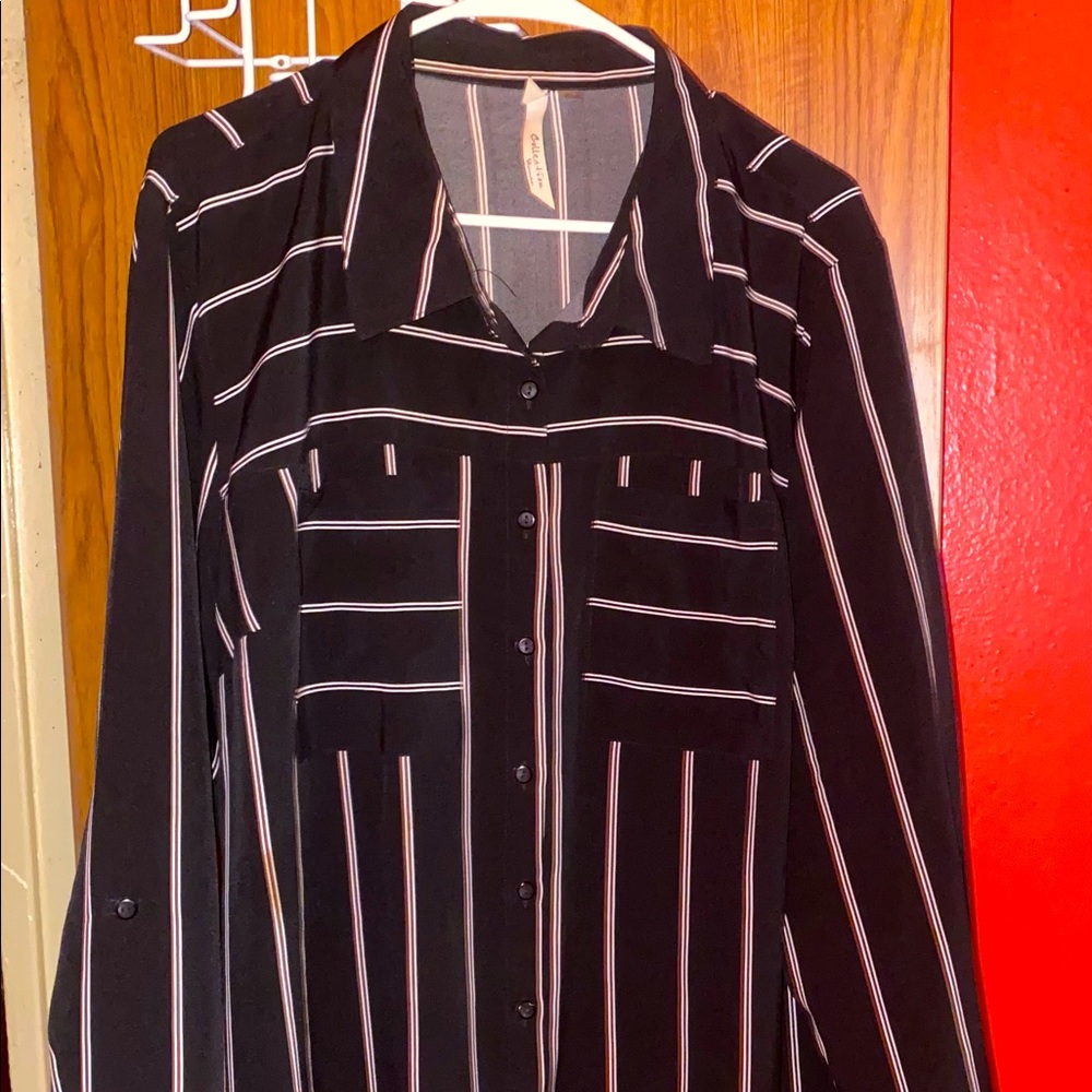 Women’s long sleeve blouse.